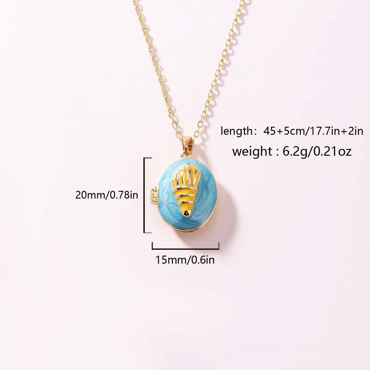 Vintage Emaille Herz Foto-Medaillon Anhänger Halskette für Frauen Minimalistischer Luxuriöser Nicht-Verblassender Edelstahl Schmuck Accessoire – Detail 8