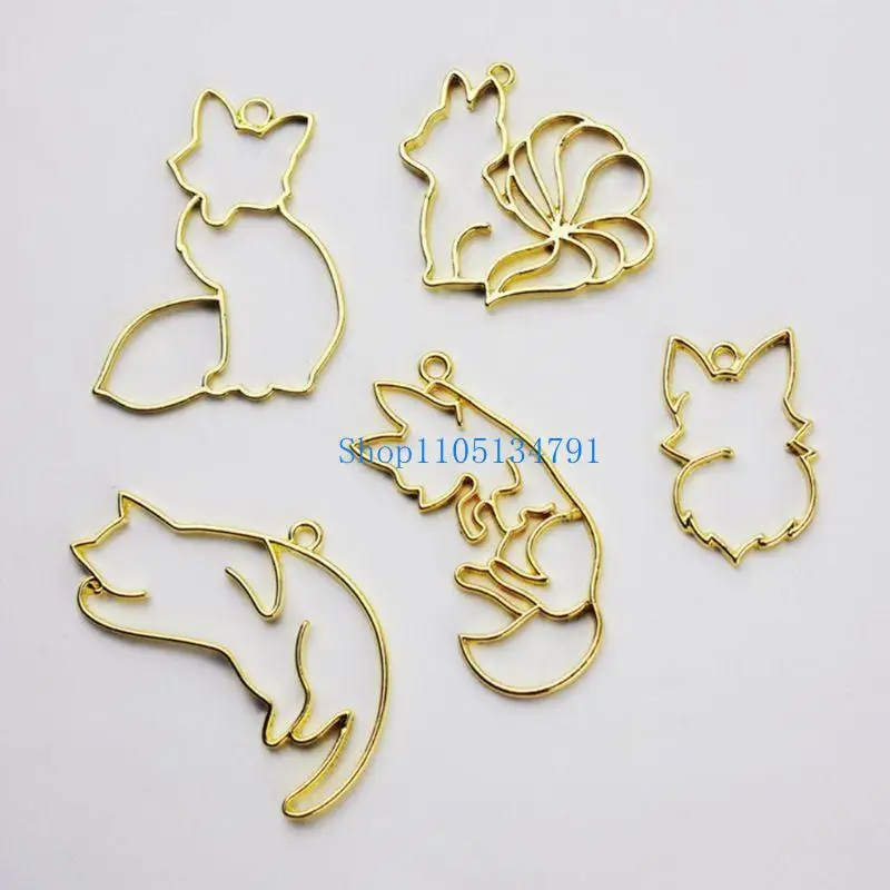 98 كجم الثعلب كيتي شكل قلادة فارغة عيد الميلاد الحرفية قالب سبائك عالية الجودة صنع الأشعة فوق البنفسجية كريستال صنع المجوهرات صب #6