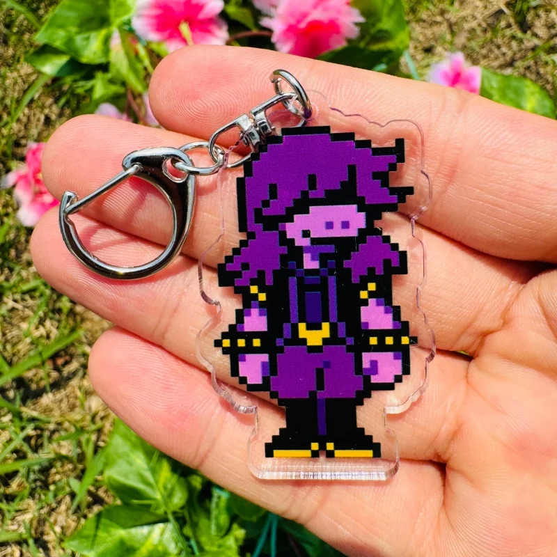 Game Deltarune Kris Susie Ralsei Cosplay Anime Accessories Badge Keychain Game Key Chain Pendant Cartoon Gifts image 5
