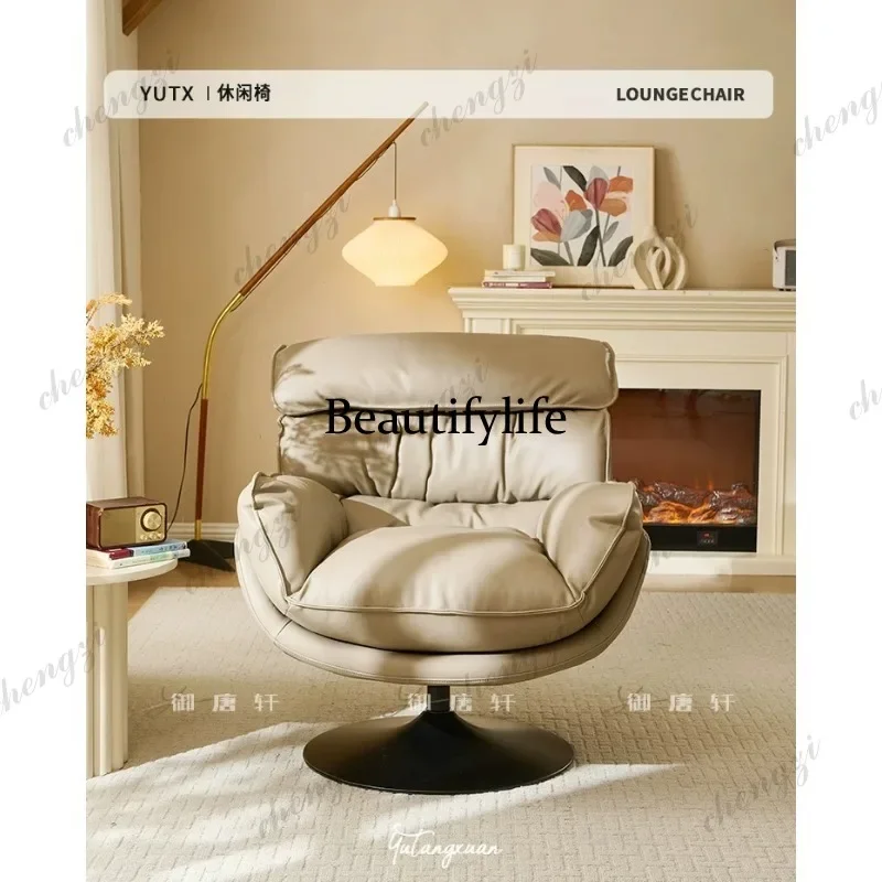 M07 Nordic rotating single sofa chair living room light luxury home leisure chair designer single chair