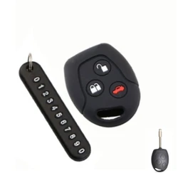 For Ford Focus Mondeo Festiva Fusion Fiesta KA 3 Buttons Remote Silicone Car Fob Key Case Cover Holder Protector Bag