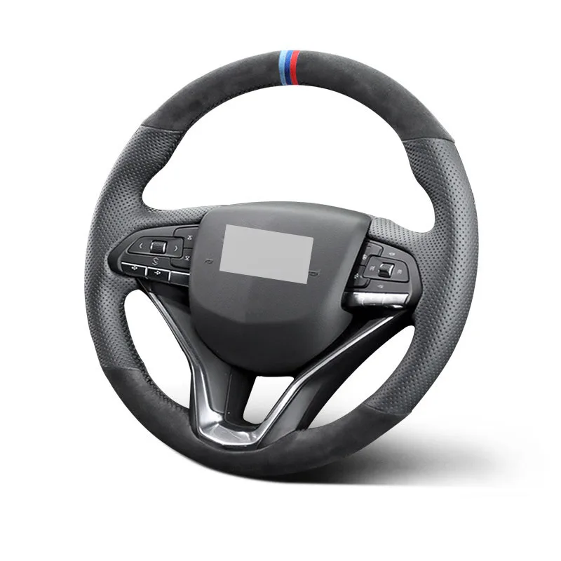 Genuine Leather Suede Steering Wheel Cover Car Accessoires for CADILLAC ESCALADE / ESCALADE PREMIUM / CT4-V CT5 / ESCALADE ESV