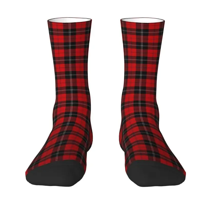 Scottish Clan Tartan Men\'s Crew Socks Unisex Fashion 3D Print Fashion Check Plaid Dress Socks