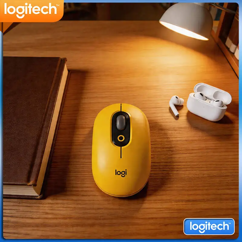 

Экологичная мышь Logitech M350 POP из переработанного пластика с бесшумным прокрутыванием, универсальная для портативных ПК и игровых консолей