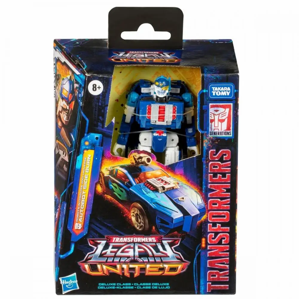 Hasbro Transformers Toys Legacy United Deluxe Class Robots In Disguise 2001 Universe Autobot Side Burn 5,5-inch actiefiguur