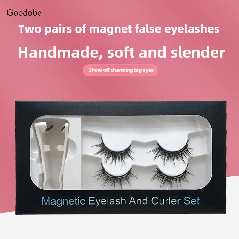Magnetische falsche Wimpern Zweipar-Set, dreidimensionale Simulation natürlicher magnetischer Wimpernhersteller im Großhandel