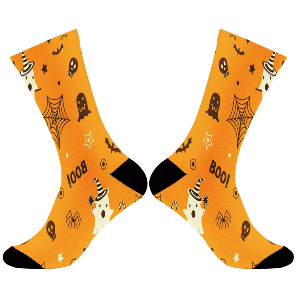 2024 New Custom Cool Pattern Socks Men Women Warm Printing Sports Football Socks Christmas