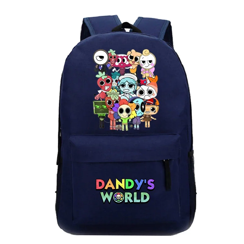 

New Dandy's World Printed Backpack Large Capacity Rucksack Zipper Portable Knapsack Female Shoulder Bag Simple Student Schoolbag