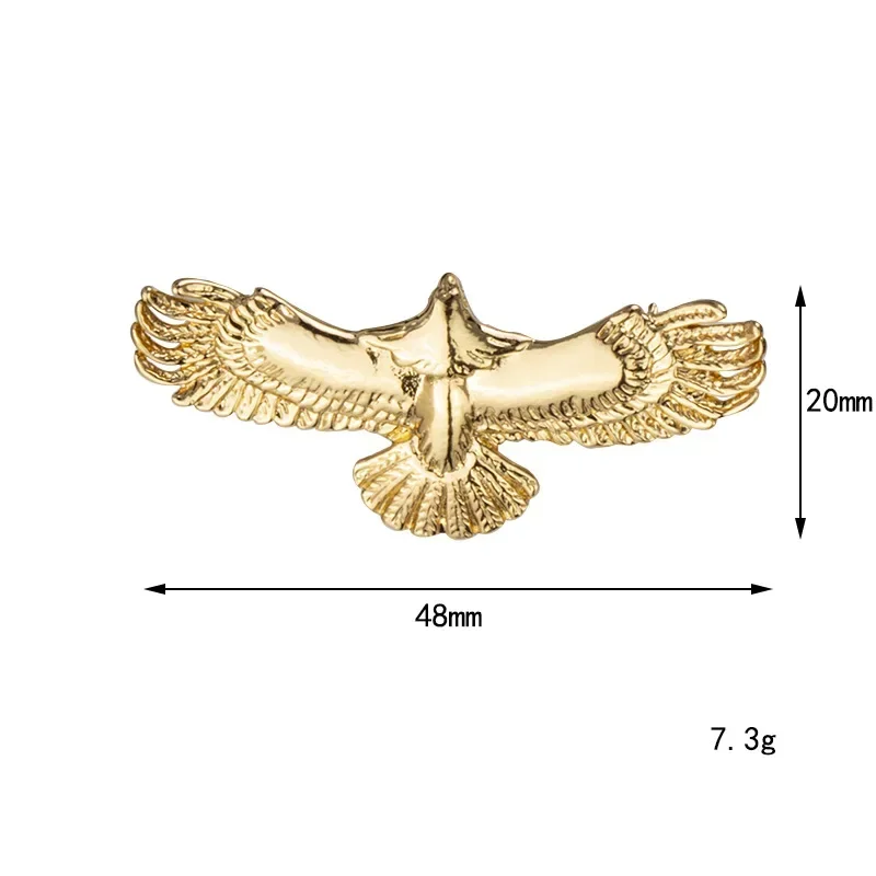 New Retro Animal Eagle Wings Brooch Metal Birds Badge Collar Pins Fashion Suit Shirt Lapel Pin Jewelry for Men Accessories