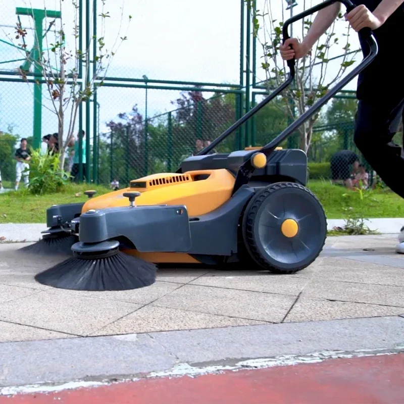 

Wholesale Price Wholesale Mini Hand Push Manual Road Vacuum Sweeper Walk Behind Floor Sweeper FLASH SALE