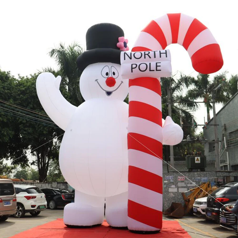 wholesale Celebrate Holidays giant Christmas inflatable snowman led lighted frosty snowmans for advertising Decoration outdoor