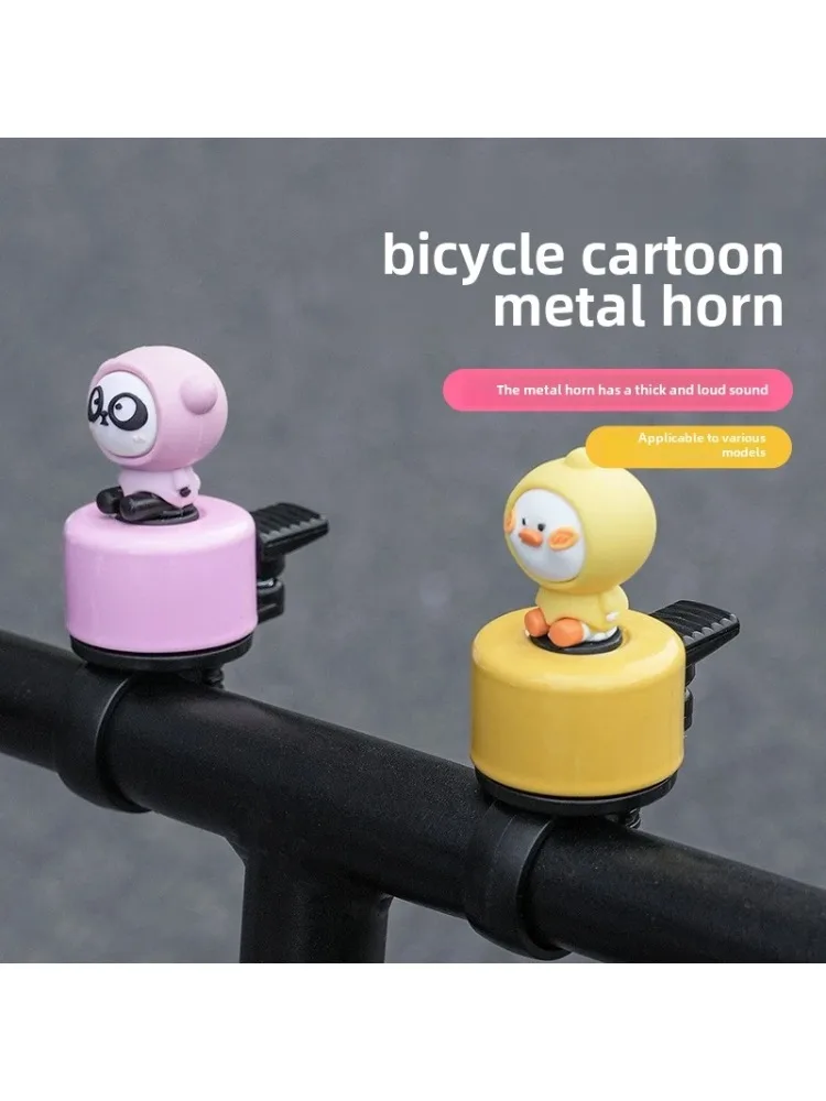 AliExpress 1PC Bicycle Bell for Mountain Road Bikes Universal Cartoon Copper Bell for Scooters Riding Accessories