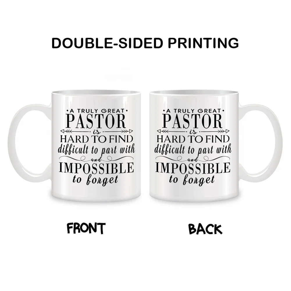 Pastor Gifts for Men Women Mugs For Pastor Appreciation Day Gifts Birthday Gifts Novelty Coffee Ceramic Cups White 11 oz