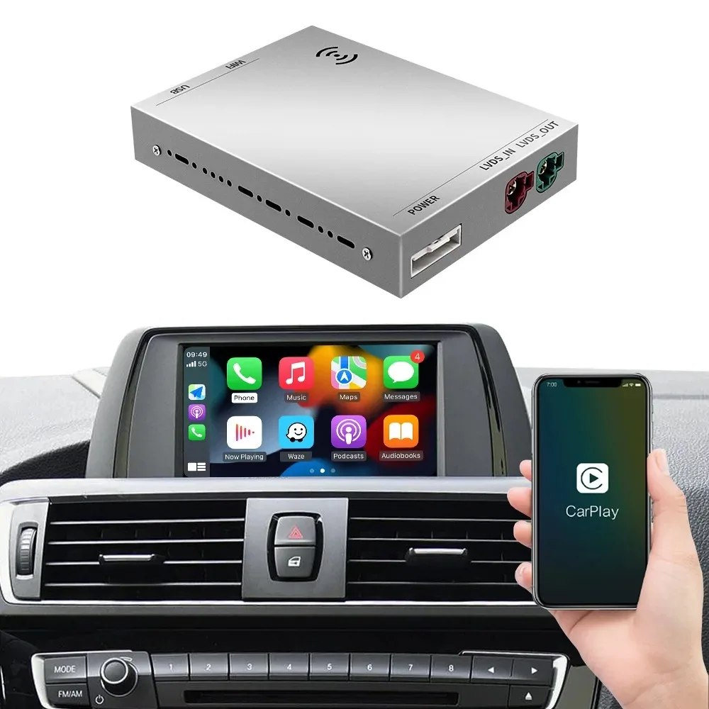 Wireless CarPlay Android Auto Stereo Multimedia Navigation Box CCC EVO System E60 E90 E92/1 3 5 Series Carplay