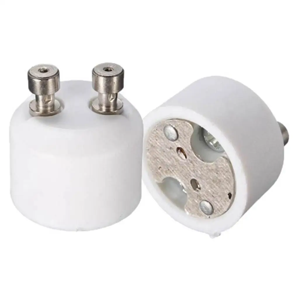 

High Temperature Resistant GU10 to MR16 Adapter Converter Lamp Base Ceramic Socket for Universal LED Lighting