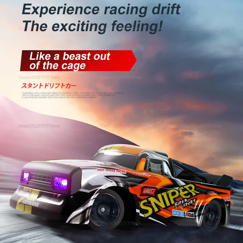 جديد 4WD RC سيارة 30KM/H عالية السرعة على الطرق الوعرة الانجراف 2.4G التحكم عن بعد سيارة سباق حيلة مركبة الانجراف لعبة رئيسية للأطفال الهدايا #2