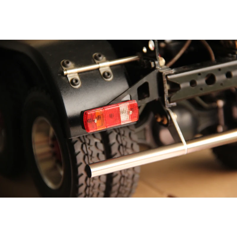 Kit de couverture de feu arrière de Simulation en métal, pour camion Tamiya RC 1/14, tracteur, camion à benne basculante, Scania Benz Man, jouet, pièces de mise à niveau
