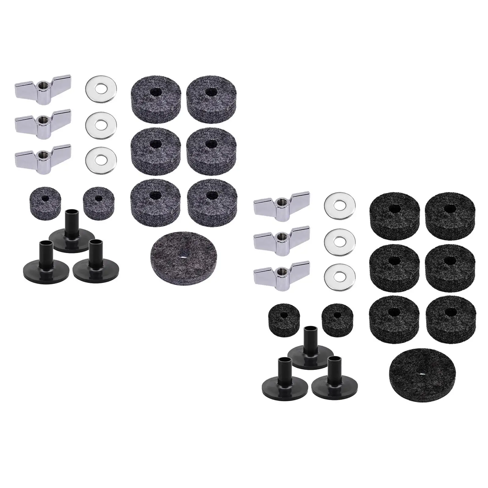 Drum Kit Mat Cushion Pad Set Basic Replacement Parts for Drums Accessories and Beginner Musicians