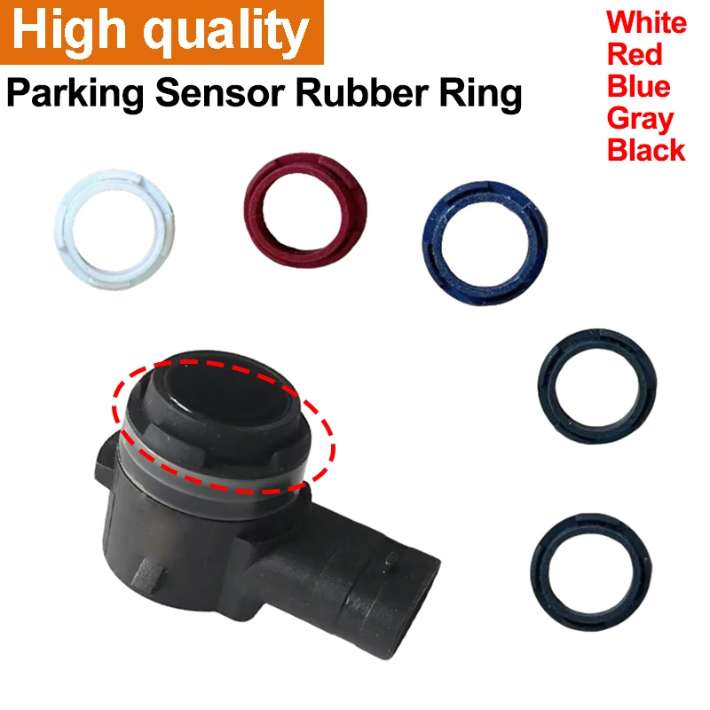 10 PCS PDC Rubber Ring For Gm Chrysler Peugeot Bmw Buick Etc Parking Sensor Rubber Sealing Ring Reversing Radar Sealing Ring