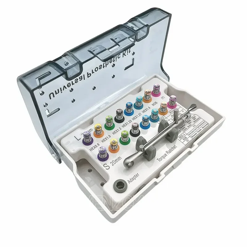 Dental Universal Implant Torque Wrench Screwdriver Prosthetic Kit Restoration Ratchet Drivers 10-70NCM