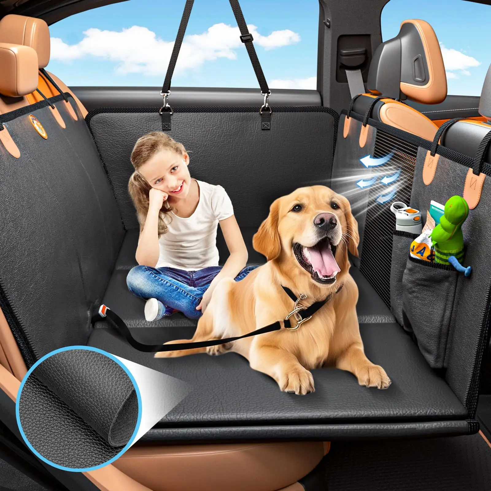 

Pet accessories Dog Hammock for Car Backseat, Back Seat Protector for Cars,Trucs & SUVs cama perro grande perro puppy cama