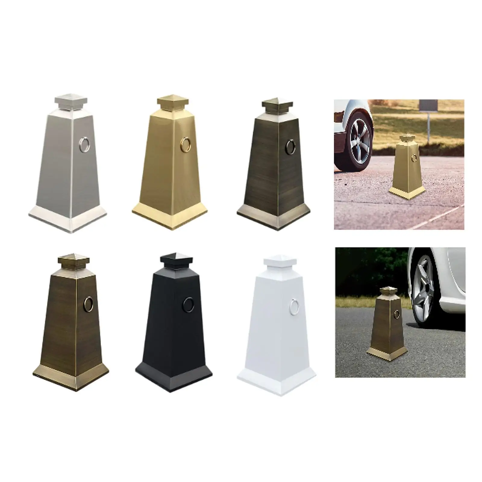 Aço inoxidável Stanchions Post Cone, Multidão Controle Estacionamento Post para o evento do tapete vermelho, feiras de exposições, festa de casamento, 68cm Altura