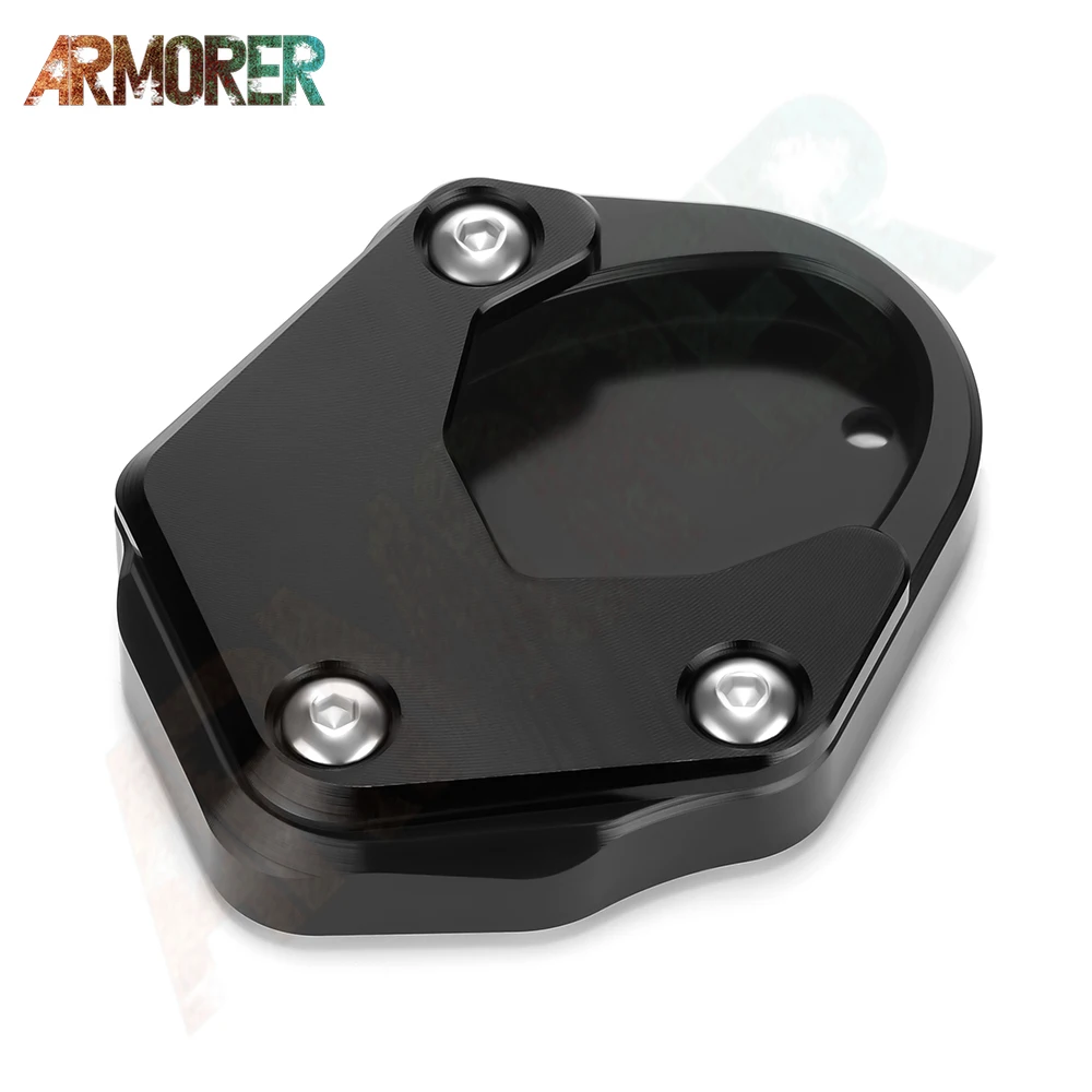 Motorcycle Accessories Aluminum Side Stand Enlarger Plate Kickstand Pad For KLX150 BF 2016 KLX150 KLX230/S/R