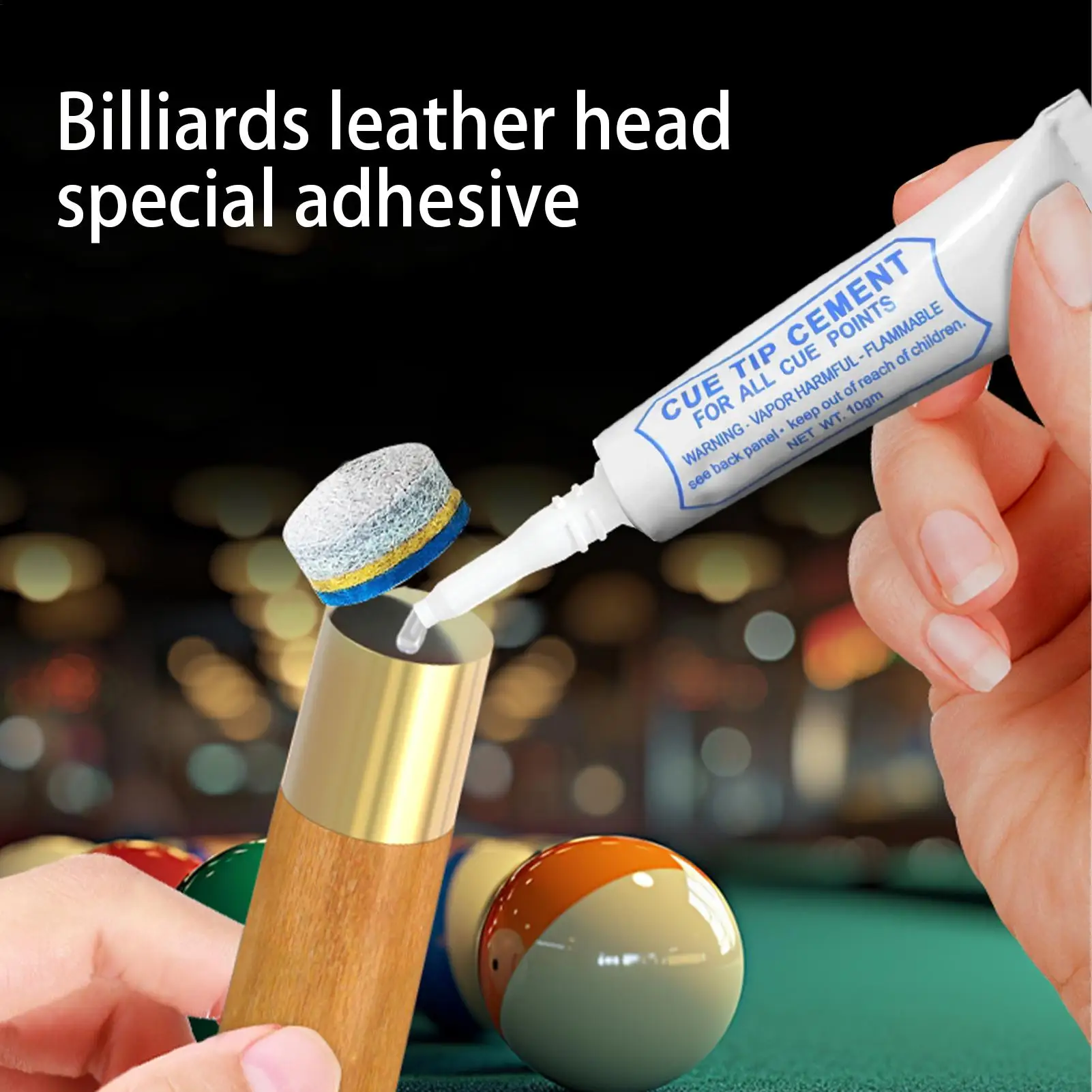 Cue Repair Glue Quick-Drying Club Mend Tip Performance Billiard Cue Accessories Stick Tools Adhesive for skin tip For Leather
