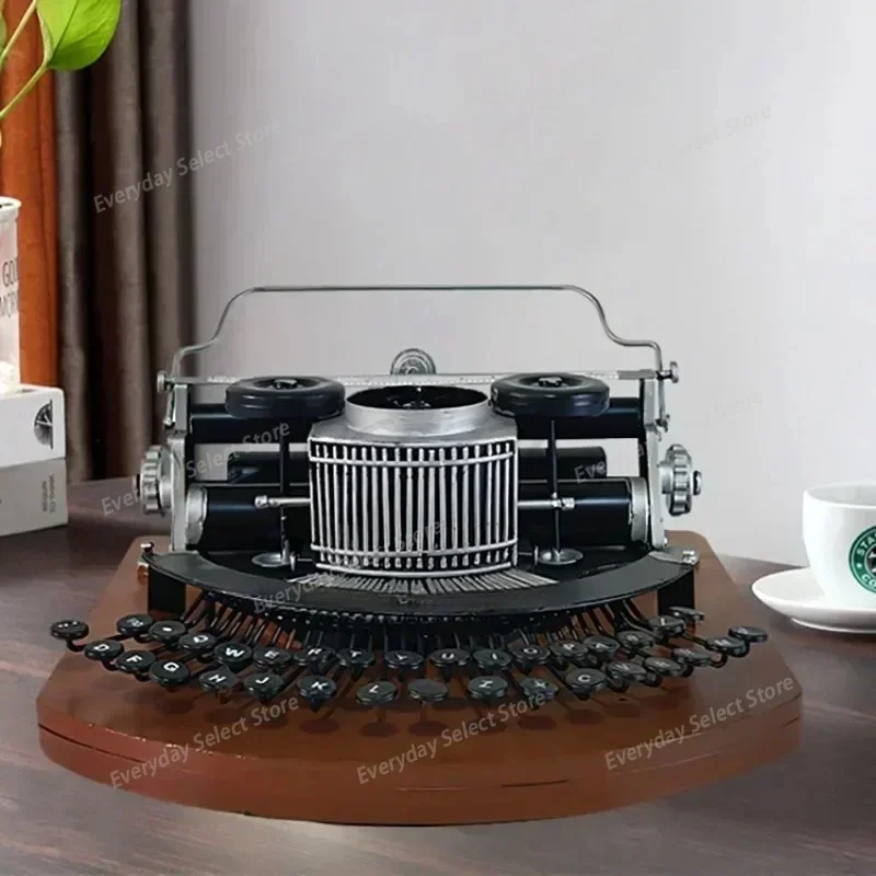 Vintage Typewriter Prop Model Decoration Display Window Photography Vintage Metal Decoration Crafts