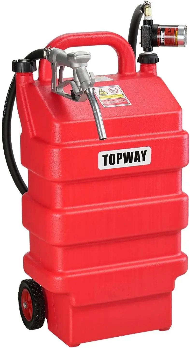 

Портативный топливный бак на 16 галлонов с электрическим насосом для автомобилей, газонокосилок, квадроциклов, лодок