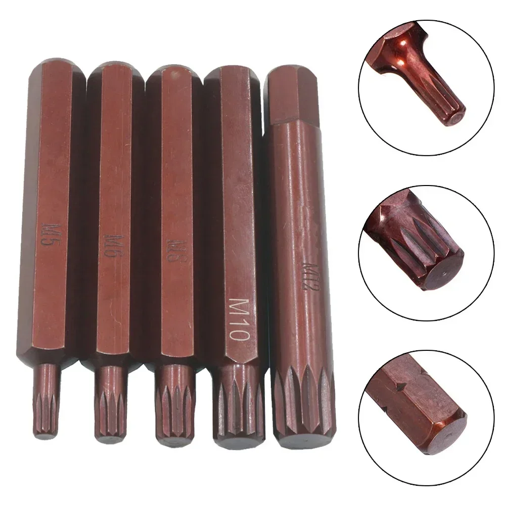 1 Pc 75mm Torx Star Screwdriver Bit Hex Shank M5-M12 Alloy Steel For Electric Impact Screwdriver Power Tools Accessories