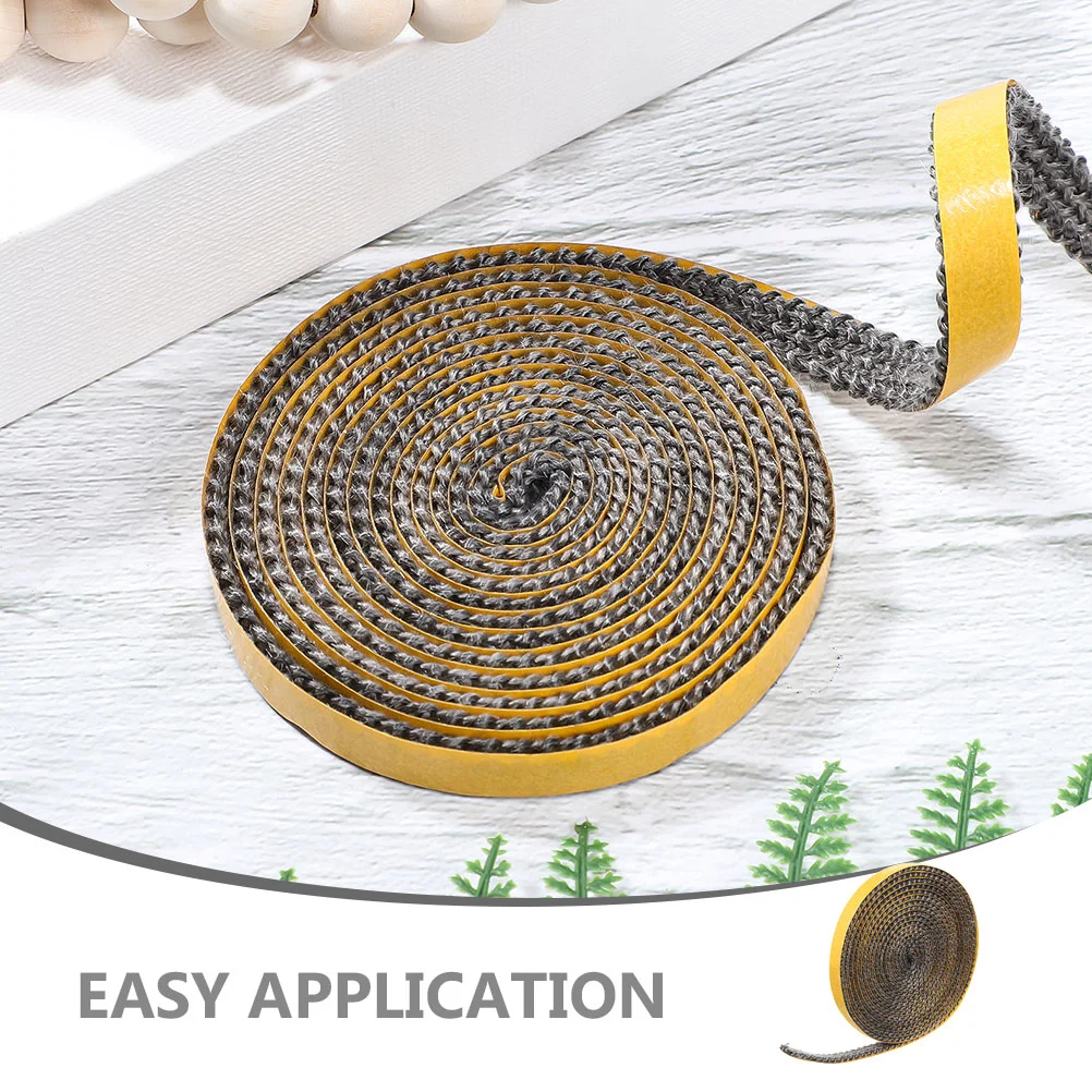 เทปสีดําเตาประตูซีลเชือกแบนทนความร้อน Sealant Strip แก๊สหม้อต้มไม้ปะเก็นเตา Burner