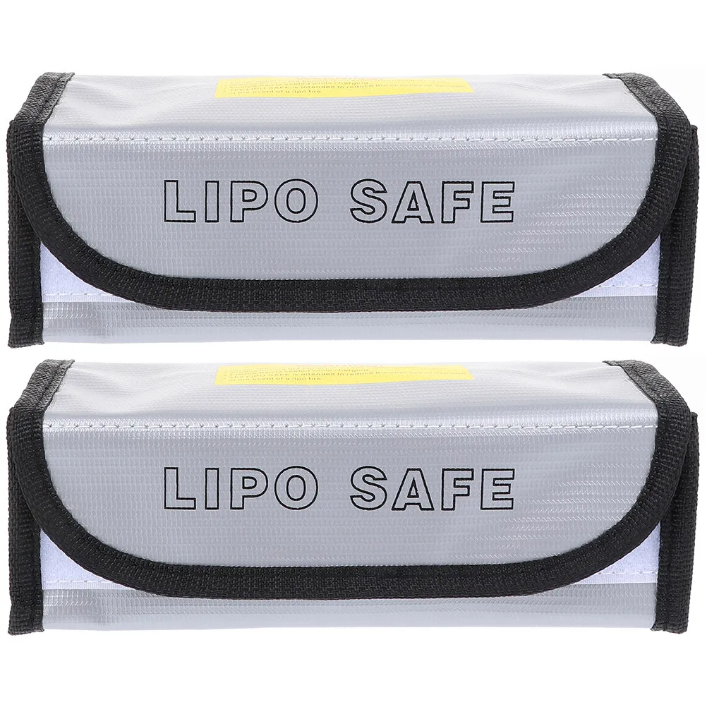 Fireproof Explosion-Proof Battery Storage Pouch – 2pcs Portable Multi-Functional Protection Bag