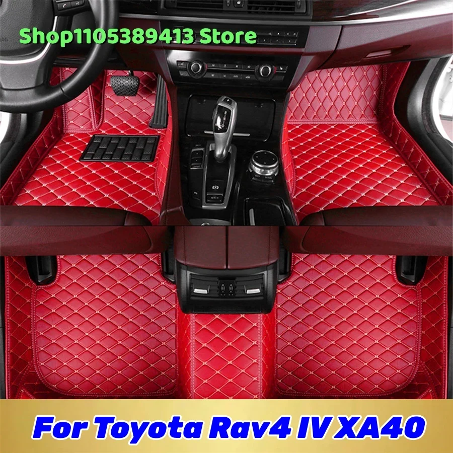 

Автомобильные коврики из кожи на заказ для Toyota RAV4 IV XA40 2019 2018 2017 2016 2015 2014 2013, аксессуары для автомобиля