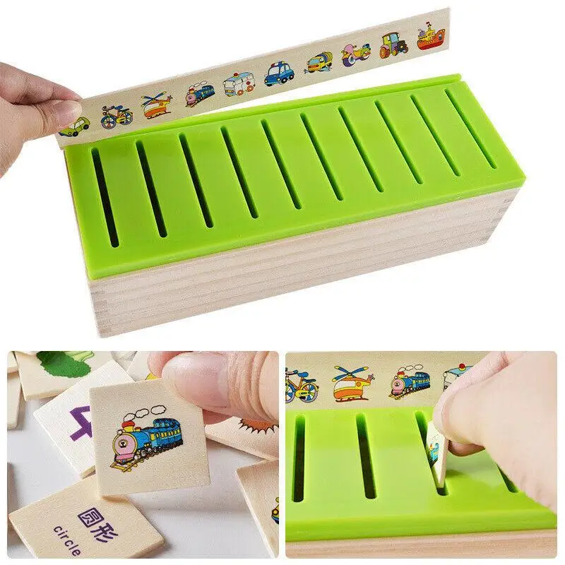 Juguetes de agrupación a juego de madera para niños pequeños, patrones de números, Desarrollo Temprano