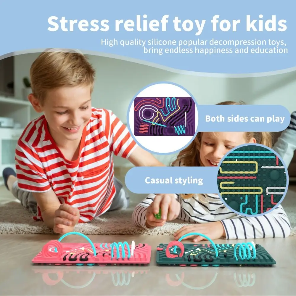 Planche d'activité sensorielle en Silicone, développement de la motricité, planche sensorielle silencieuse, apprentissage Fidget, planche occupée pour enfants, cadeaux pour bébés