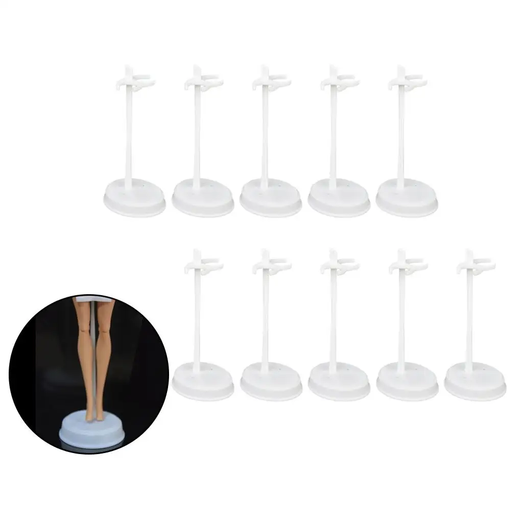 Display Stand para bonecas brinquedo e figuras de ação, suporte, 12in, 10 pcs/set