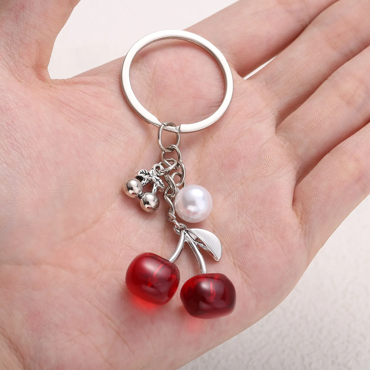 

New Cherry Cute Key Chain For Ladies Versatile Bags Crossbody Accessories Accessories Key Ring Gifts Wholesale