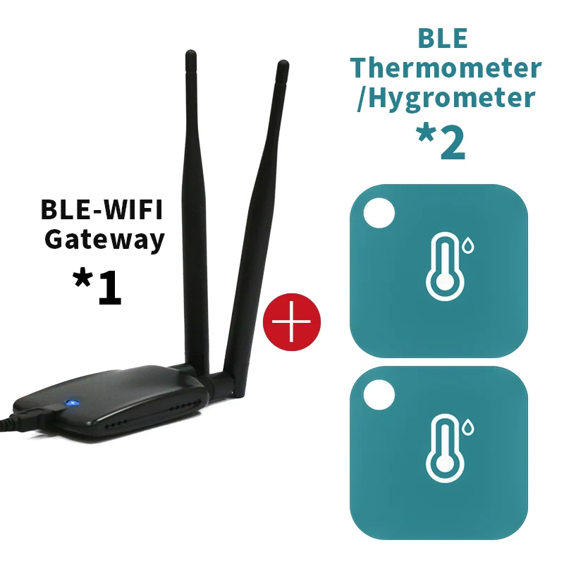 Termometer nirkabel bluetooth Top, Monitor jarak jauh pintar Jogger Data suhu dan kelembaban higrometer untuk