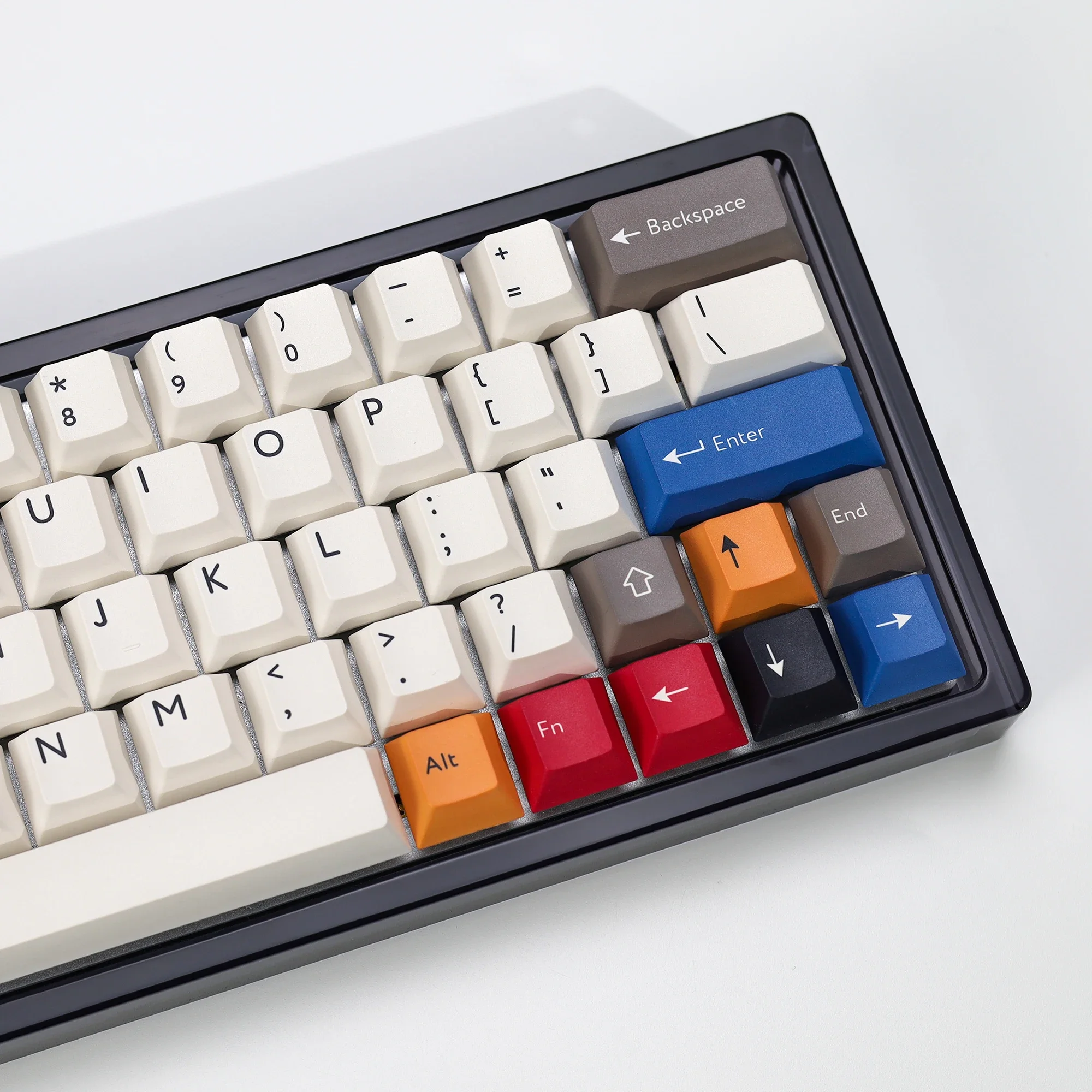

KBDiy 143 Keys/Set PBT Mechanical Keyboard Keycap Retro 100 Keycaps 75% Cherry Profile Custom for raven68 ak820 pro mad 68he 60