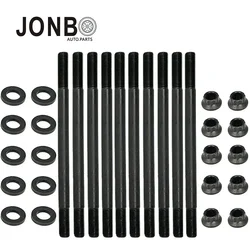 JONBO Cylinder Head Stud Kit For 208-4301 & Honda Civic 1.6L D16 D16Z D16Z6 D16Z7