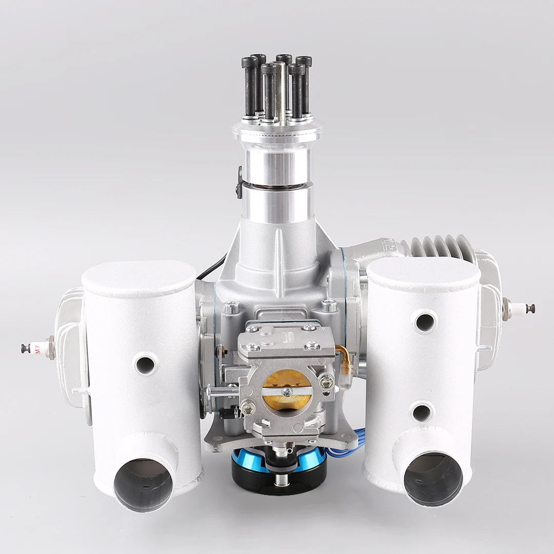 DLE170 RC Airplane Gas Engine 170CC Twin Cylinder Two Stroke Built-in 180W Generator For Large RC Drone Hobby Plane