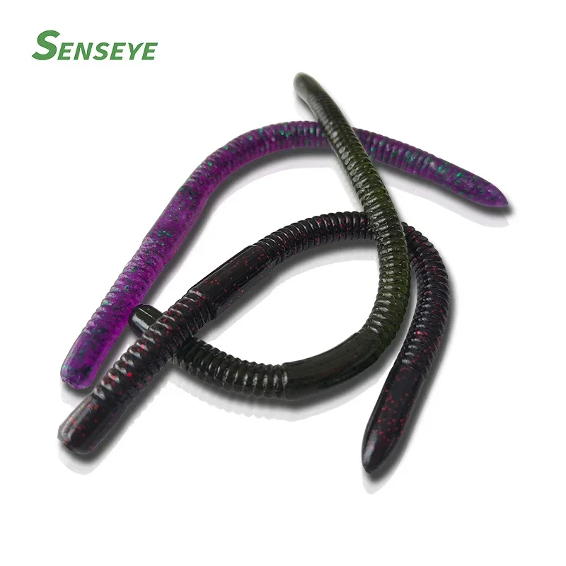 6PCS SENSEYE Soft Bait Trick Worm 4.5g 140mm Leurre Souple For all Fish Iscas Artificial Fishing Lures Stick Worms