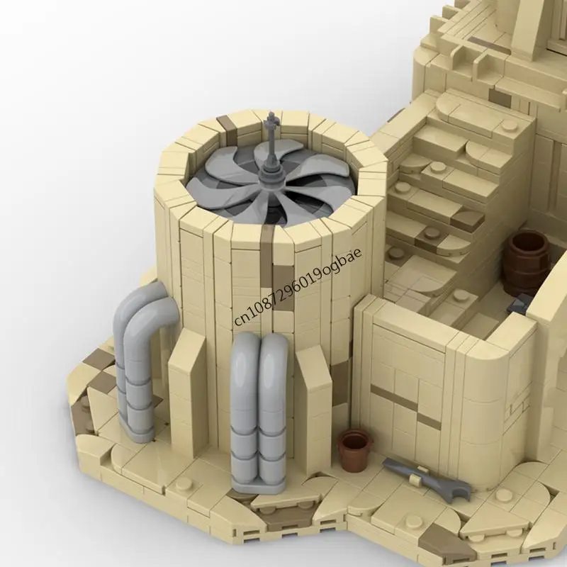 Novo 1919 pçs famoso estrela batalha filme moc tatooined casa modular quebra-cabeça personalizado diy ideias criativas crianças brinquedos presentes de aniversário