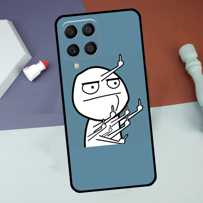 Funny Middle Finger Memes For Samsung Galaxy M06 M16 M12 M13 M14 M15 M35 M55 M34 M54 M33 M53 M21 M31 M11 M32 M52 Case