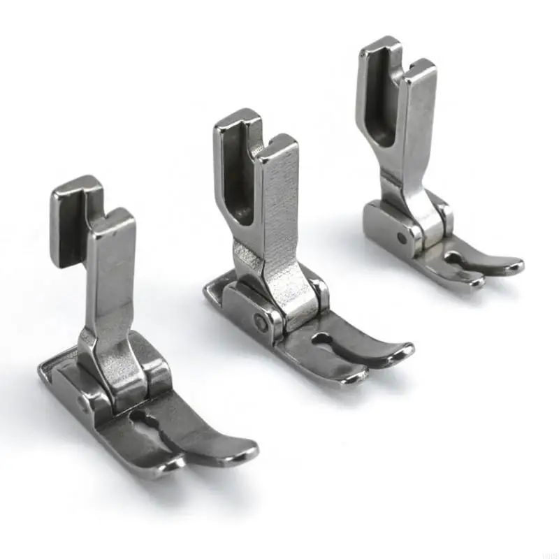ชุด U0DE ของ 3 Steel Presser Feet Feet Sewing Accessory สำหรับจักรเย็บผ้าอุตสาหกรรมทำให้มั่นใจได้ว่าการปฏิบัติและการติดตั้งง่าย