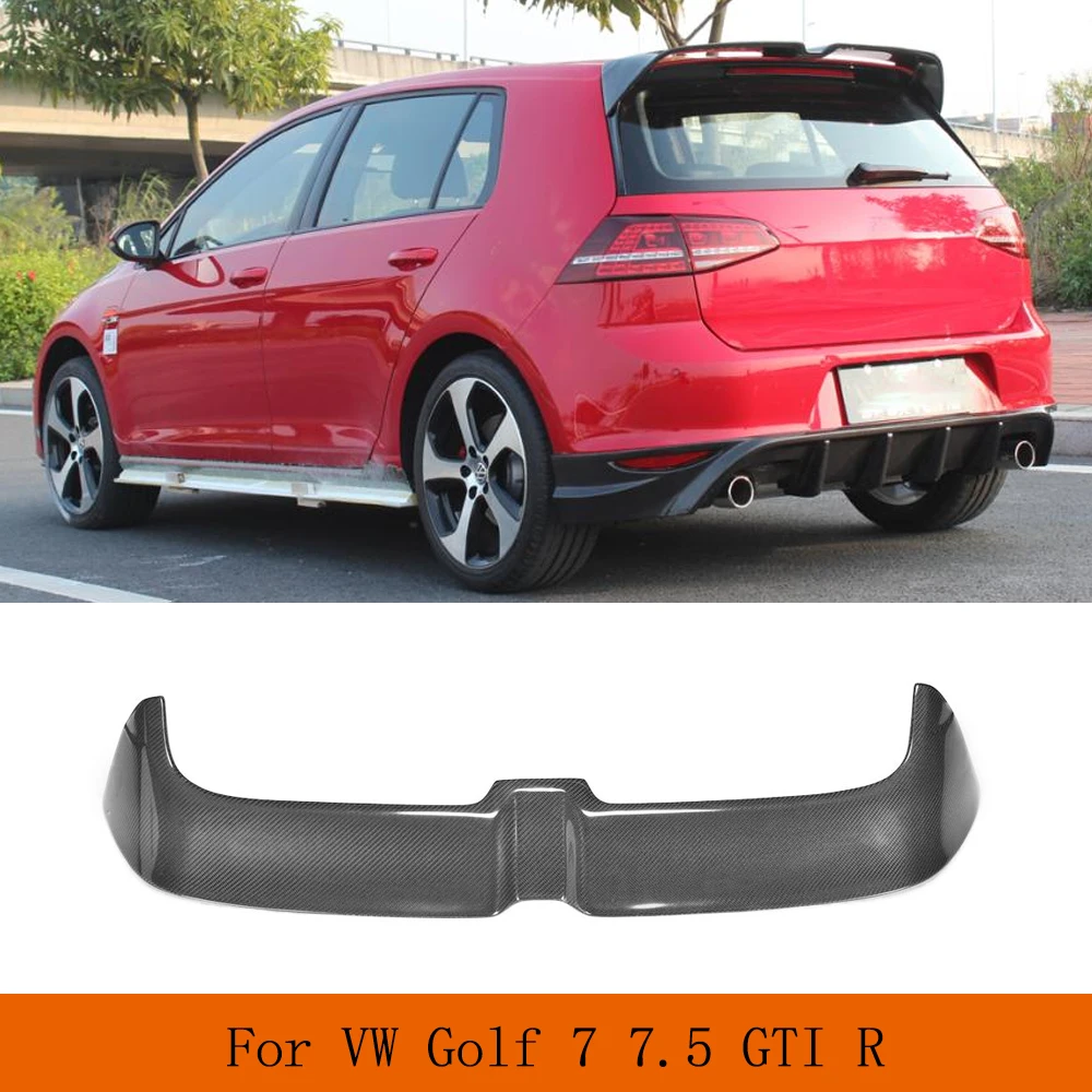 

Carbon Fiber/FRP Car Rear Roof Racing Spoiler Window Wing for Volkswagen VW Golf 7 7.5 VII MK7 7.5 GTI R Hatchblack 2014-2019