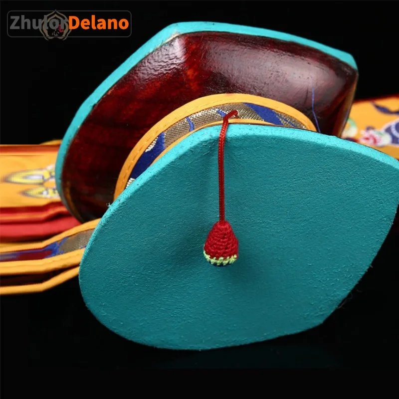 Nepali Fine Sheepskin Religious Ceremonies Drum  Hand Drum Tantra Hand Drum With A Bag - Instrumentos Musicales