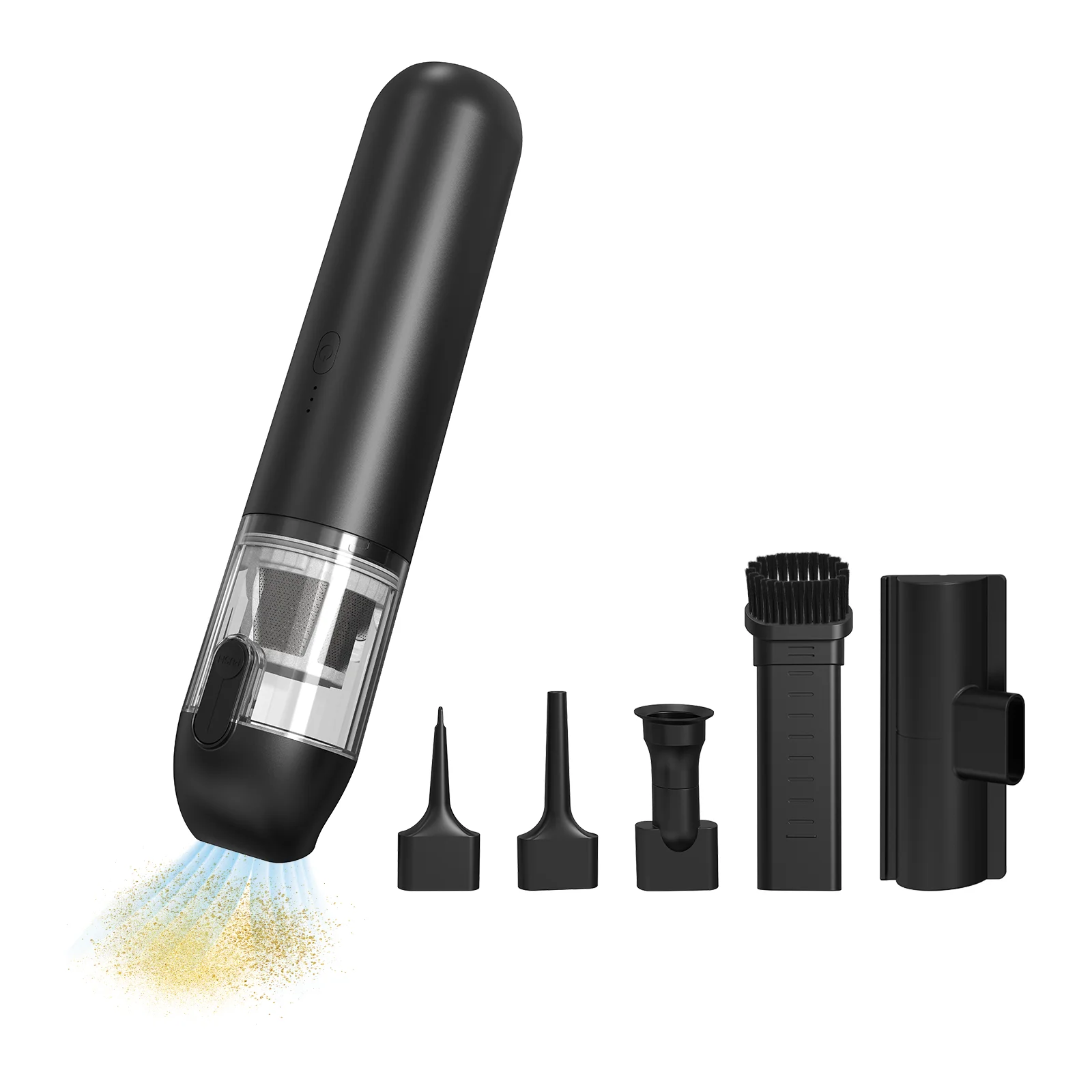 Mini Cordless Handheld Vacuum Cleaner, Support Suction & Blowing, Portable Vacuum with Wireless Charging