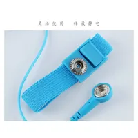 Anti Static Reusable Wrist Band Strap with Grounding Wire Adjustable Electrostatic ESD Discharge Cable Bracelet